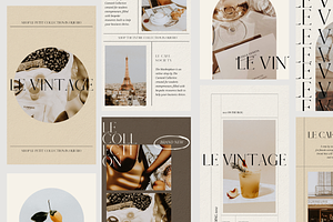 Cafe Society Social Media Templates