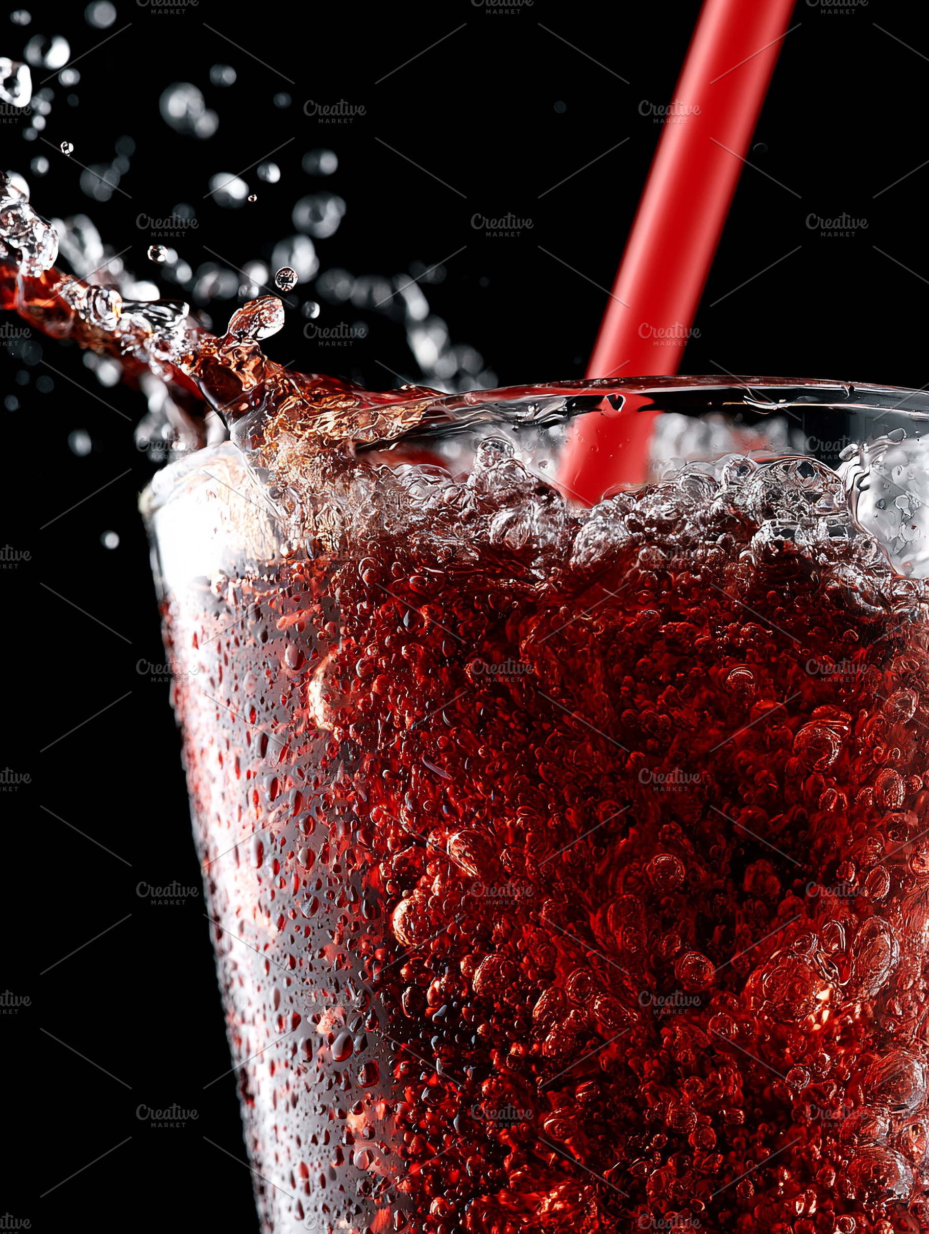 Refreshing fizzy cola in a glass, a Food & Drink Photo by MistyDay