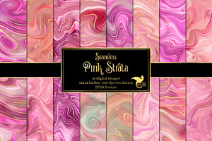 Pink Strata Digital Paper