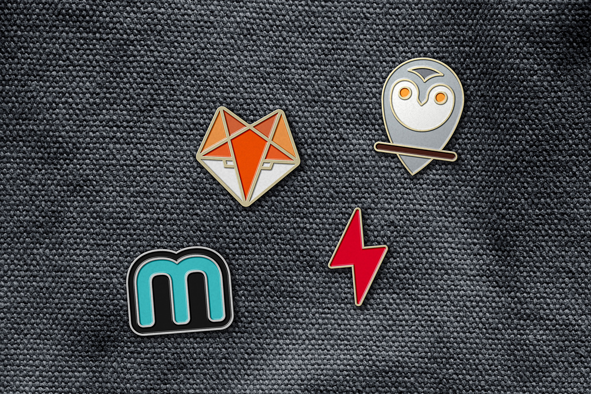 Enamel Pin Badge Mockup, a Product Mockup by Mokr (Photo 4 of 9)