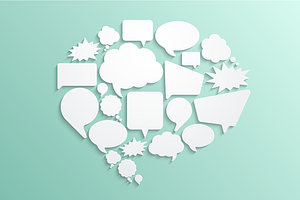 speech bubbles concept
