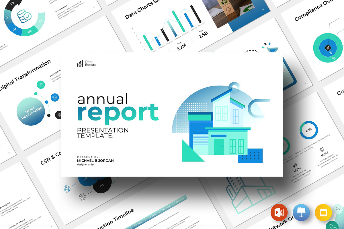 Annual report Presentation Template