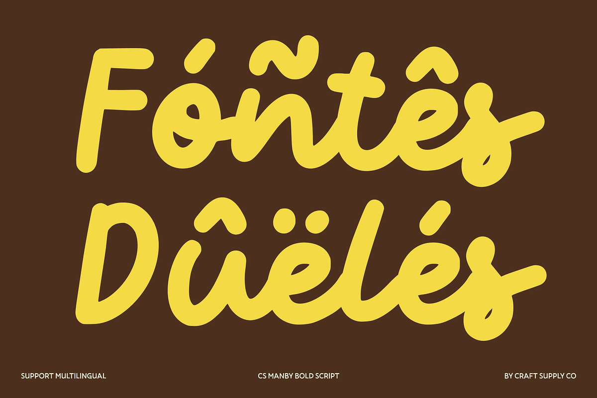 CS Manby - Vintage Bold Script Font, a Script Font by Craft Supply Co. (Photo 7 of 8)