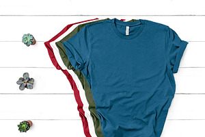 Bella Canvas TShirt Mockup Deep Teal