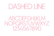 Dashed Line Font, a Font by vladocar (Thumbnail 1 of 4)