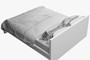 Double bed 3d model, a Furniture 3D Model by 3dmitruk (Thumbnail 8 of 8)