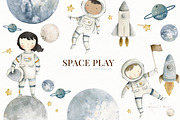 Space Astronauts, a Person Illustration by Flora+Bear (Thumbnail 1 of 7)