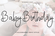 Baby Birthday, a Handwritten Font by FreshTypeINK (Thumbnail 1 of 8)