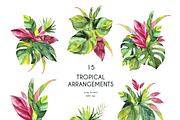 Tropical Foliage Watercolor set, a Decorative Illustration by Liliia Polos Illustration (Thumbnail 3 of 14)
