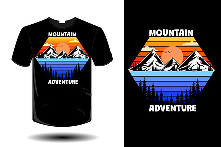 Mountain adventure t shirt design