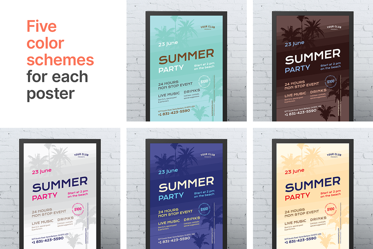 Summer Event Poster Template #4, a Flyer Template by Danil Polshin (Photo 6 of 6)