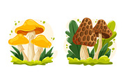 Cozy Mushroom Vector Set, an Object Illustration by Thkatefox (Thumbnail 3 of 4)