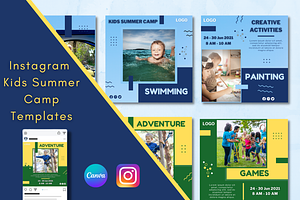 Instagram Kids Summer Camp Templates