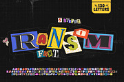 RANSOM ALPHABET FONT, an Object Graphic by BonkiStudio (Thumbnail 1 of 6)