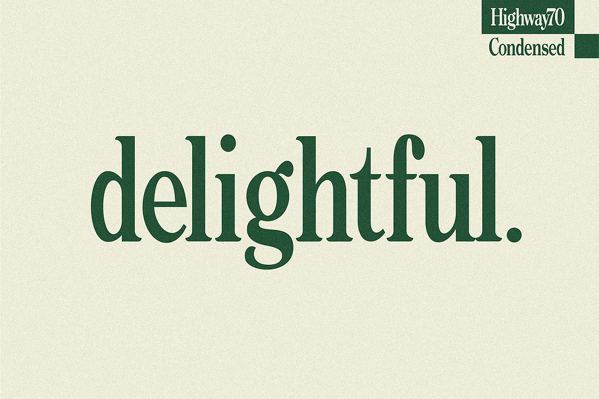 Highway 70 Condensed - Retro Serif, a Serif Font by Lateral Design (Photo 11 of 17)