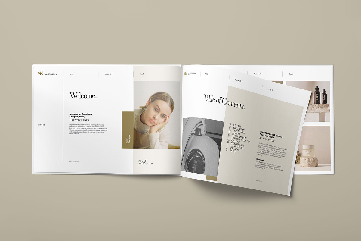 Canva | Figma Brand Guideline, a Brochure Template by Minily (Photo 2 of 10)