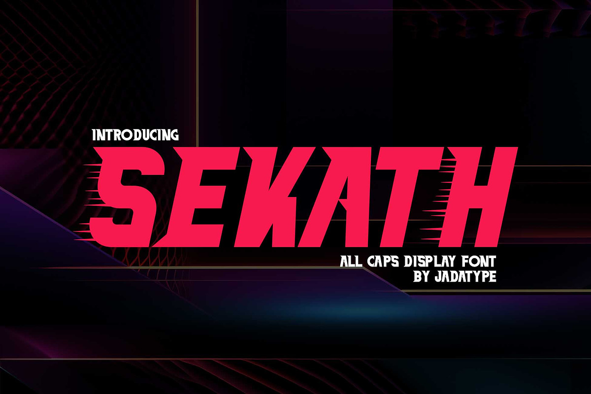 Sekath | Modern Display, a Symbol Font by Jadatype.id (Photo 1 of 6)