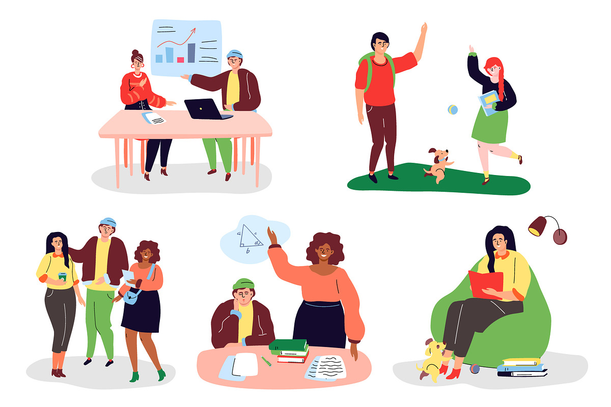 Human - Campus Life Illustrations, a Templates & Theme by Boyko Pictures (Photo 7 of 13)