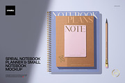 Notebook, Planner & Notebook Mockup, a Merchandise Mockup by creatsy5 (Thumbnail 1 of 6)