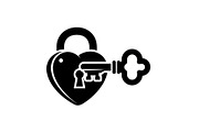 Heart Lock and Key Silhouette Icons, an Illustration by Designer_Momina (Thumbnail 5 of 51)