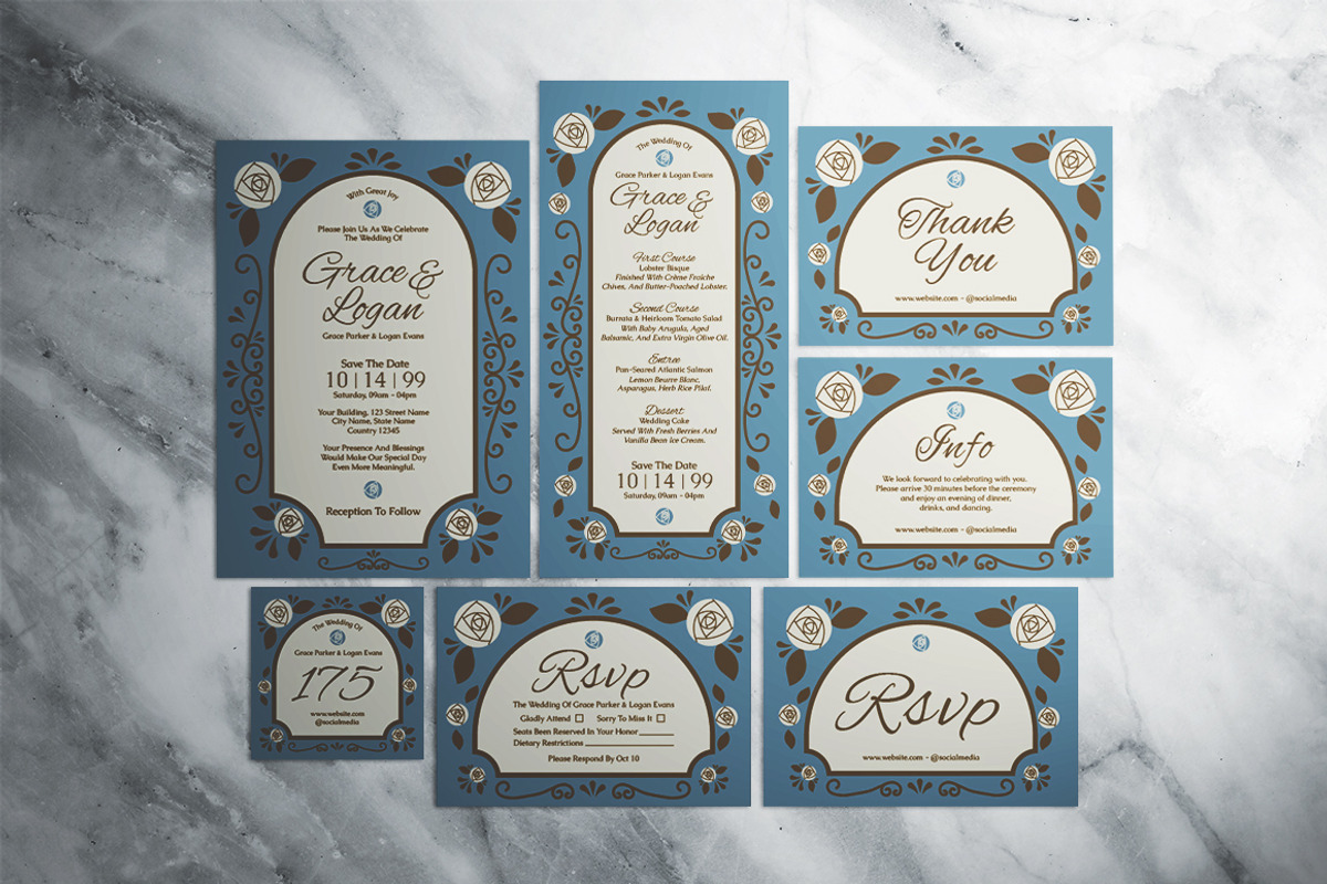 Vintage Wedding Invitation Suite, an Invitation Template by The Good Store (Photo 1 of 4)