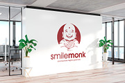 Happy Monk Logo Template, a Branding & Logo Template by vectorwithin (Thumbnail 2 of 3)