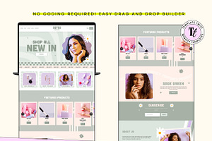 Sage Green Squarespace Template