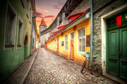 Old streets of European cities., a Photo by Pictures for you!!!!!!!!!