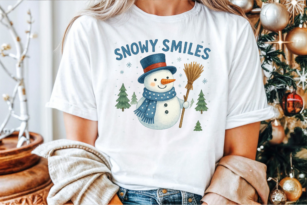 Christmas Snowy Smiles PNG, an Illustration by Sublimation Artist (Photo 9 of 9)