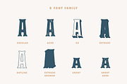 Bourbon House font + Vintage Frames, a Serif Font by Andrey Sharonov (Thumbnail 7 of 12)