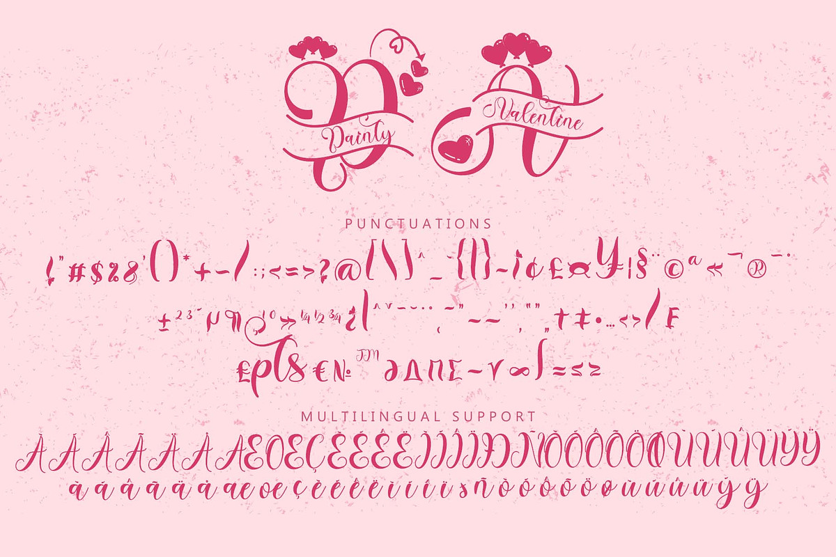 Dainty Valentine Monogram, a Handwritten Font by Yoga Letter (Photo 6 of 6)