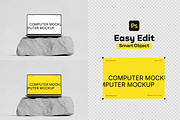 Computer Mockup on White Stone, a Mac Mockup by rodrigofkaminski (Thumbnail 4 of 4)