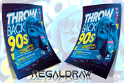 Throw Back 90s Flyer, a Flyer Template by regalDRAW (Thumbnail 2 of 3)