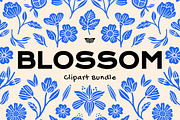Blossom Clipart Bundle, an Object Illustration by ClayStudio (Thumbnail 1 of 7)