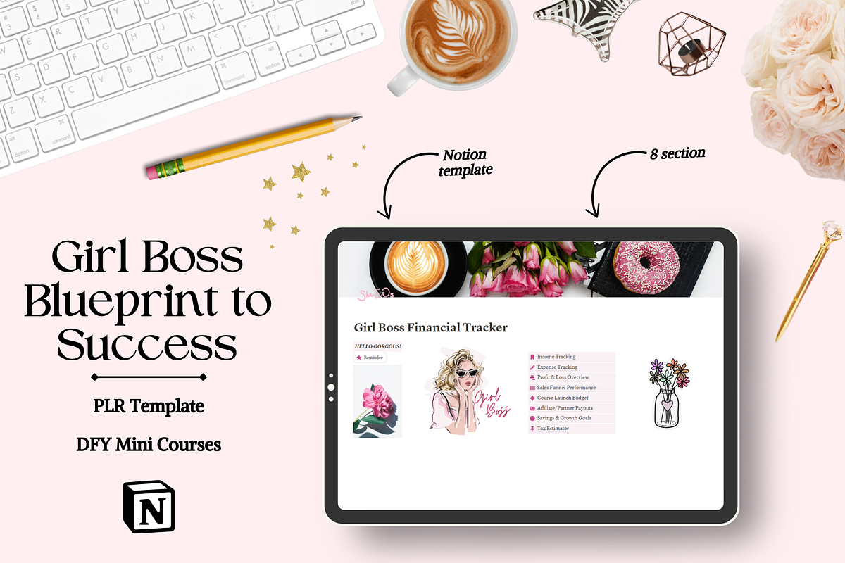The Girl Boss Blueprint to Success, a Templates & Theme by bellaROSEworkshop (Photo 4 of 10)