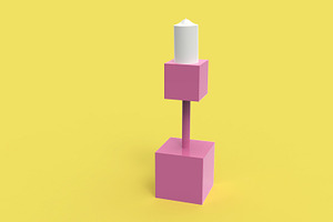 Cubic Candelabrum 3D Printing, an Object 3D Model by Kseniya-Omega