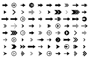 80 Arrow Direction Icons, an Object Illustration by MarkoBabii