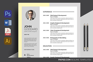 Clean Resume Set