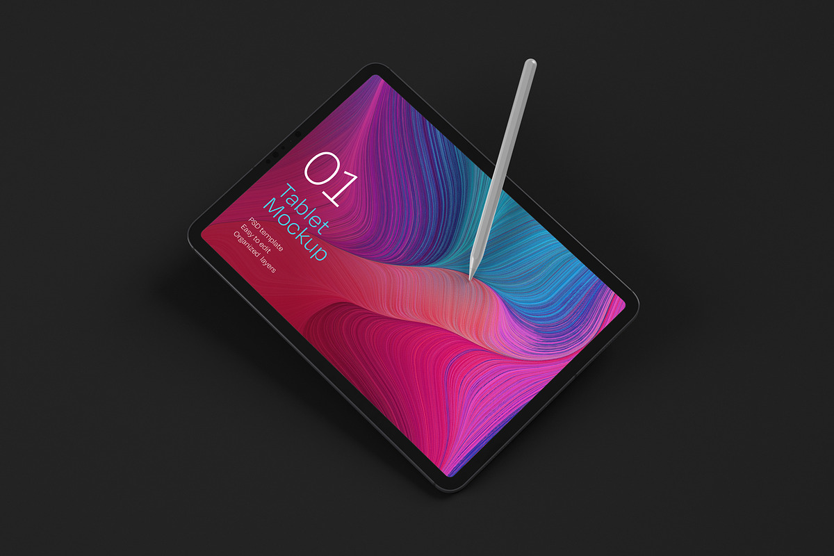 iPad Pro Mockup Set | Tablet Screen, an iPad Mockup by Deeplab (Photo 5 of 19)