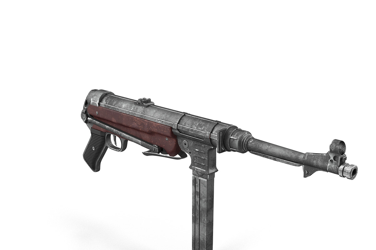 Submachine gun MP40, an Object 3D Model by AndrewWhite (Photo 14 of 25)