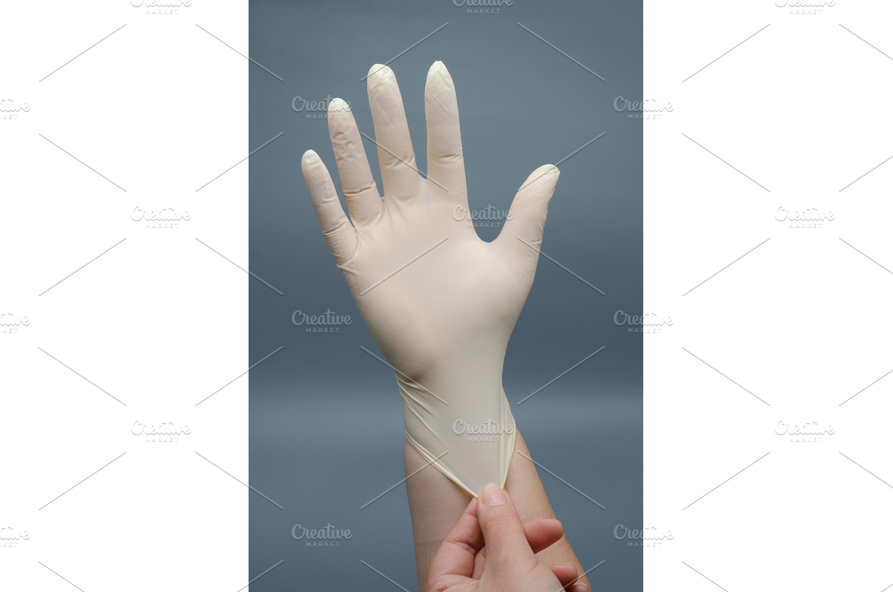White latex medical glove on a hand, a Health & Medical Photo by Rohan Photography