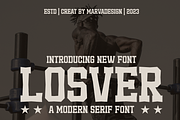 Losver - A Modern Serif, a Serif Font by Marvadesign (Thumbnail 1 of 7)