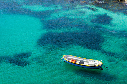 Boat at Popeyes Village, Malta, a Transportation Photo by Kzara Visual Concepts