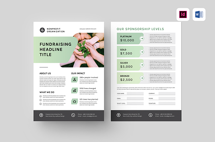 Nonprofit Fundraising Flyer, a Flyer Template by Leaflove