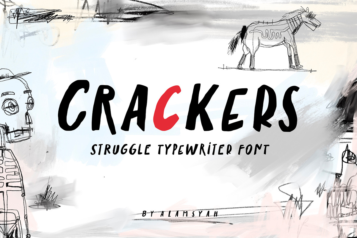 Crackers, a Font by Allmostudio (Photo 2 of 9)