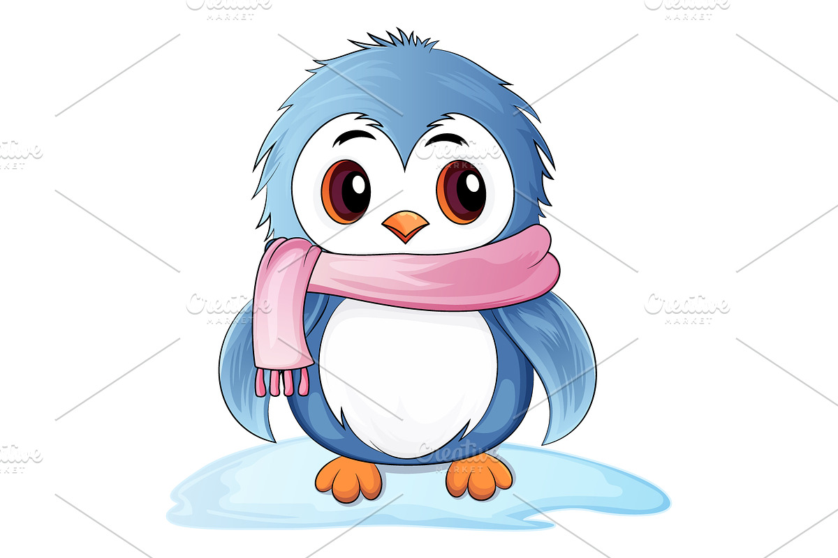 Penguin Cartoon vector illustration, an Animal Illustration by Ghagra (Photo 2 of 4)