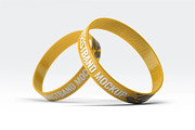 Silicone Rubber Wristband Mock-Up, an Apparel Mockup by DesignRushMarket (Thumbnail 3 of 9)