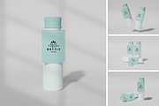 Bottle with Neck Label Mockup, an Advertising Mockup by xavier_studio (Thumbnail 1 of 5)