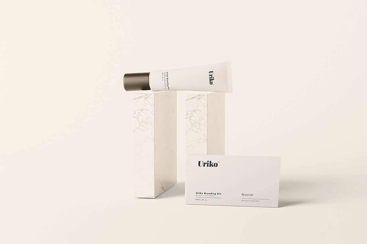 Uriko - Cosmetic Branding Kit, a Packaging Mockup by pmvch (Photo 7 of 26)