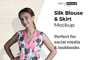 Silk Blouse and Skirt Mockup, a Books & Magazine Mockup by Pret-a-Mockup (Thumbnail 1 of 7)